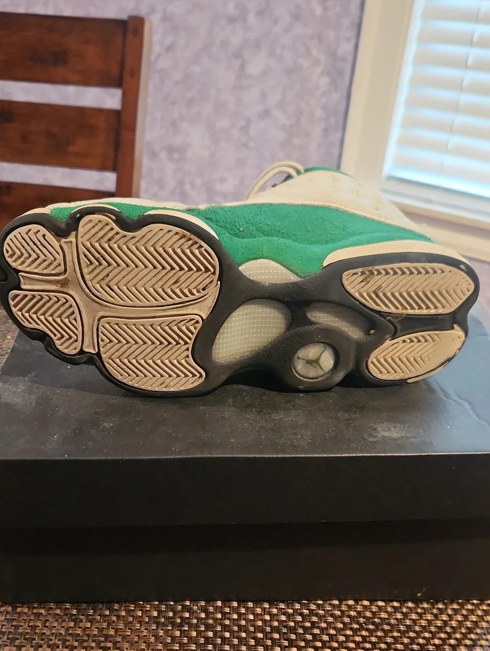 Air Jordan 13 GS Retro Sail Pine Green, Size 6Y